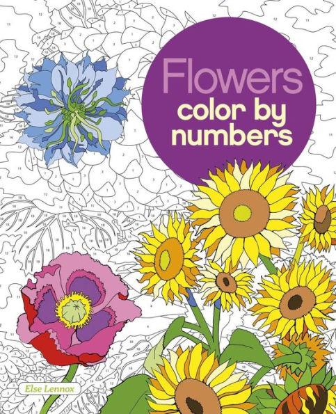 Flowers Color by Numbers - Paperback | Diverse Reads