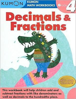 Grade 4 Decimals and Fractions: Kumon Math Workbooks - Paperback | Diverse Reads