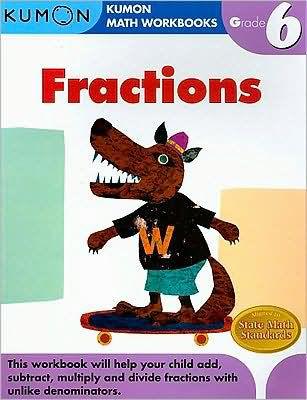 Grade 6 Fractions: Kumon Math Workbooks - Paperback | Diverse Reads