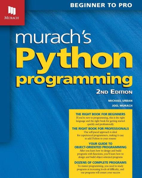 Murach's Python Programming (2nd Edition) - Paperback | Diverse Reads