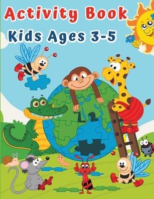 Activity Book for Kids Ages 3-5: Puzzles for Children Preschoolers & Toddlers with Coloring, Tracing, Dot to Dot, Mazes, Counting - Paperback | Diverse Reads