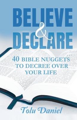 Believe & Declare: 40 Bible Nuggets to Decree Over Your Life - Paperback | Diverse Reads
