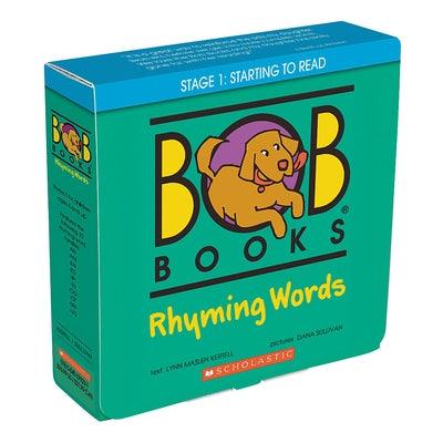 Bob Books - Rhyming Words Box Set Phonics, Ages 4 and Up, Kindergarten, Flashcards (Stage 1: Starting to Read) [With 40 Rhyming Word Puzzle Cards] - Boxed Set | Diverse Reads