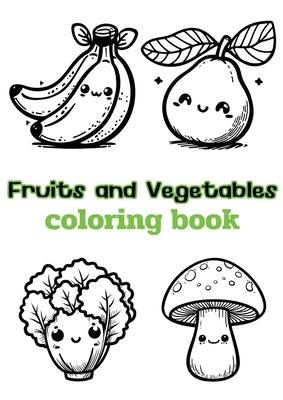 Fruits and Vegetables coloring book: Children's coloring pages + word search puzzles - Paperback | Diverse Reads
