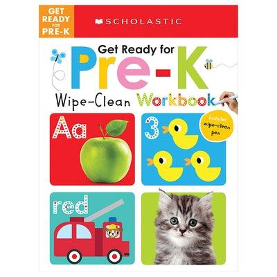 Get Ready for Pre-K Wipe-Clean Workbook: Scholastic Early Learners (Wipe-Clean) [With Wipe Clean Pen] - Hardcover | Diverse Reads
