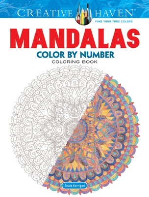 Creative Haven Mandalas Color by Number Coloring Book - Paperback | Diverse Reads