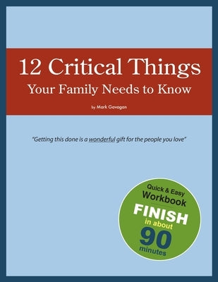 12 Critical Things Your Family Needs to Know - Paperback | Diverse Reads