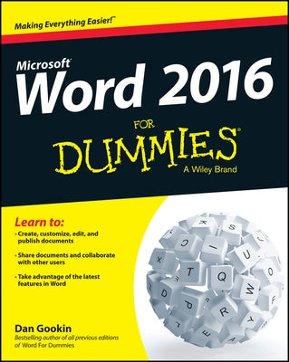 Word 2016 For Dummies - Paperback | Diverse Reads