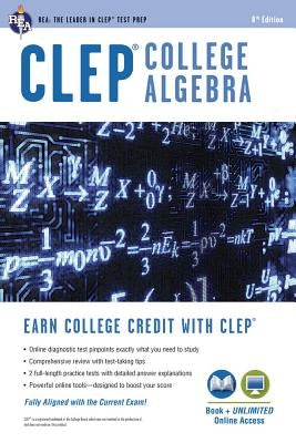 CLEP College Algebra Book + Online - Paperback | Diverse Reads