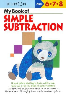 My Book of Simple Subtraction (Kumon Series) - Paperback | Diverse Reads