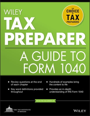 Wiley Tax Preparer: A Guide to Form 1040 - Paperback | Diverse Reads