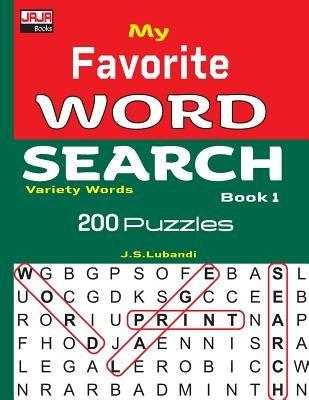 My Favorite WORD SEARCH Book 1 - Paperback | Diverse Reads