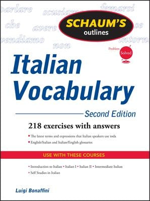 Schaum's Outline of Italian Vocabulary - Paperback | Diverse Reads
