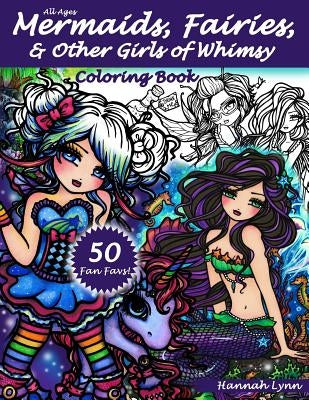 Mermaids, Fairies, & Other Girls of Whimsy Coloring Book: 50 Fan Favs - Paperback | Diverse Reads