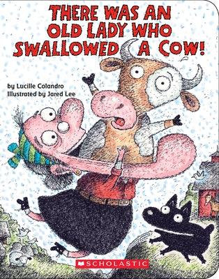 There Was an Old Lady Who Swallowed a Cow! (Board Book) - Board Book | Diverse Reads