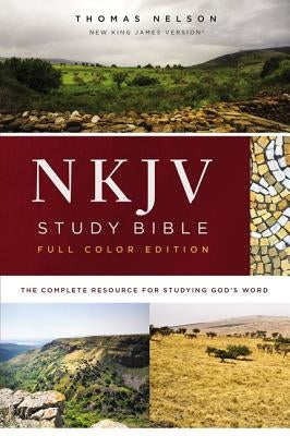 NKJV Study Bible, Hardcover, Burgundy, Full-Color, Comfort Print: The Complete Resource for Studying God's Word - Hardcover | Diverse Reads