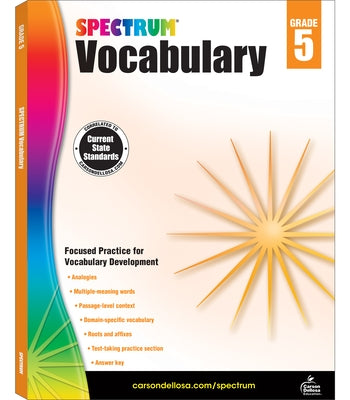 Spectrum Vocabulary, Grade 5 - Paperback | Diverse Reads