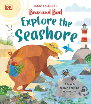 Jonny Lambert's Bear and Bird Explore the Seashore: A Beach Search and Find Adventure - Hardcover | Diverse Reads