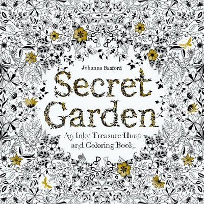 Secret Garden: An Inky Treasure Hunt and Coloring Book (For Adults, mindfulness coloring) - Paperback | Diverse Reads