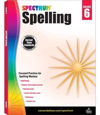 Spectrum Spelling, Grade 6 - Paperback | Diverse Reads