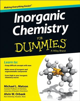 Inorganic Chemistry For Dummies - Paperback | Diverse Reads