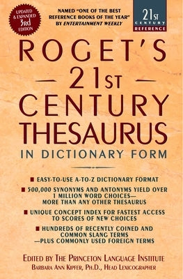 Roget's 21st Century Thesaurus: Updated and Expanded 3rd Edition, in Dictionary Form - Paperback | Diverse Reads
