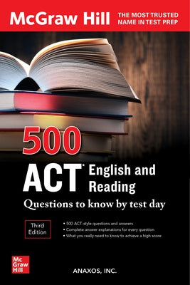 500 ACT English and Reading Questions to Know by Test Day, Third Edition - Paperback | Diverse Reads