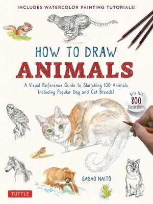 How to Draw Animals: A Visual Reference Guide to Sketching 100 Animals Including Popular Dog and Cat Breeds! (with Over 800 Illustrations) - Paperback | Diverse Reads