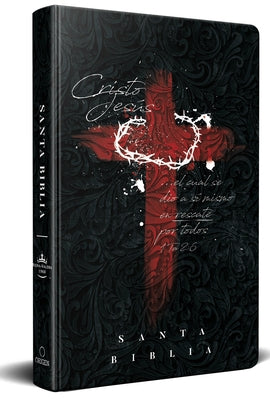 Biblia RVR 1960 letra grande tamaño manual, tapa dura cruz con corona / Spanish Bible RVR 1960 Handy Size Large Print Hardcover cross and crown - Hardcover | Diverse Reads