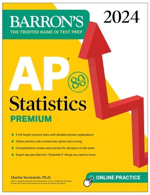 AP Statistics Premium, 2024: 9 Practice Tests + Comprehensive Review + Online Practice - Paperback | Diverse Reads