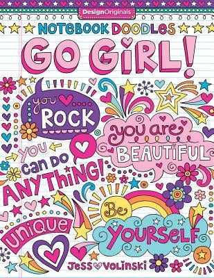Notebook Doodles Go Girl!: Coloring & Activity Book - Paperback | Diverse Reads