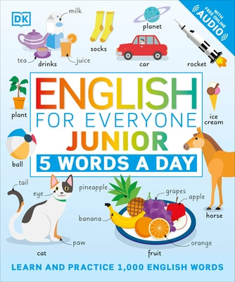 English for Everyone Junior: 5 Words a Day: Learn and Practice 1,000 English Words - Paperback | Diverse Reads