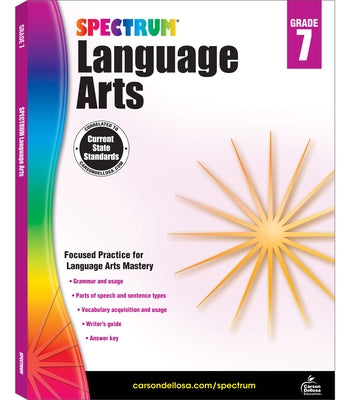 Spectrum Language Arts, Grade 7 - Paperback | Diverse Reads