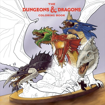 The Dungeons & Dragons Coloring Book: 80 Adventurous Line Drawings - Paperback | Diverse Reads
