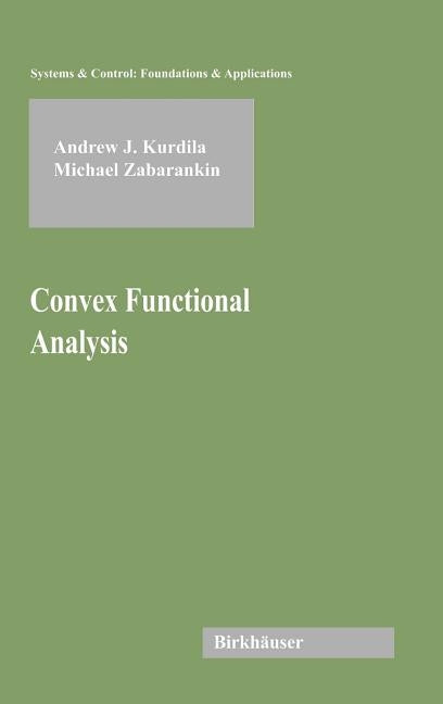 Convex Functional Analysis - Hardcover | Diverse Reads
