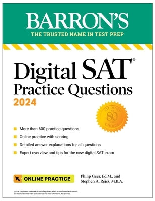 Digital SAT Practice Questions 2024: More Than 600 Practice Exercises for the New Digital SAT + Tips + Online Practice - Paperback | Diverse Reads