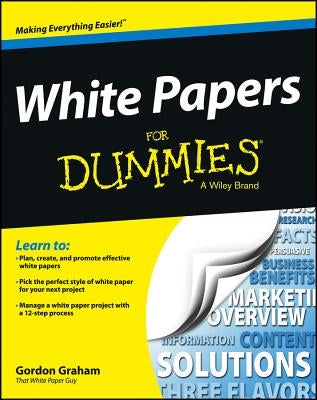 White Papers For Dummies - Paperback | Diverse Reads