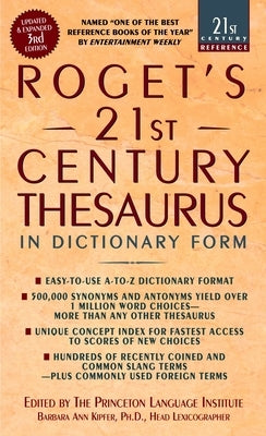 Roget's 21st Century Thesaurus, Third Edition - Paperback | Diverse Reads