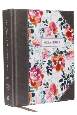 KJV, Journal the Word Bible, Cloth over Board, Pink Floral, Red Letter, Comfort Print: Reflect, Journal, or Create Art Next to Your Favorite Verses - Hardcover | Diverse Reads