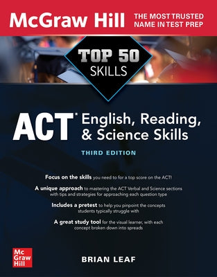 Top 50 ACT English, Reading, and Science Skills, Third Edition - Paperback | Diverse Reads