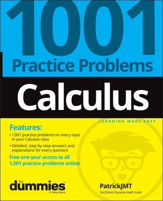 Calculus: 1001 Practice Problems For Dummies (+ Free Online Practice) - Paperback | Diverse Reads