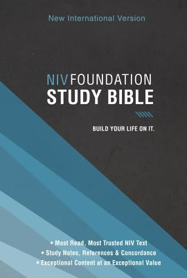 NIV, Foundation Study Bible, Hardcover, Red Letter - Hardcover | Diverse Reads