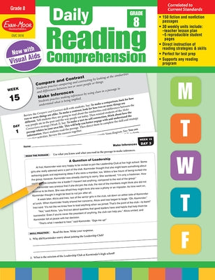 Daily Reading Comprehension, Grade 8 Teacher Edition - Paperback | Diverse Reads