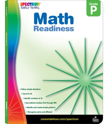 Spectrum Early Years Math Readiness, Grade Pre K - Paperback | Diverse Reads