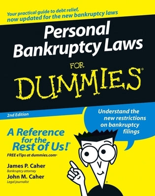 Personal Bankruptcy Laws For Dummies - Paperback | Diverse Reads