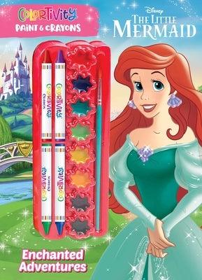 Disney Little Mermaid: Enchanted Adventures: Colortivity Paint & Crayons - Paperback | Diverse Reads
