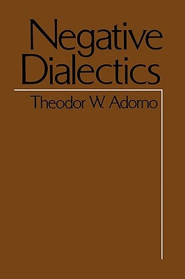 Negative Dialectics / Edition 2 - Paperback | Diverse Reads