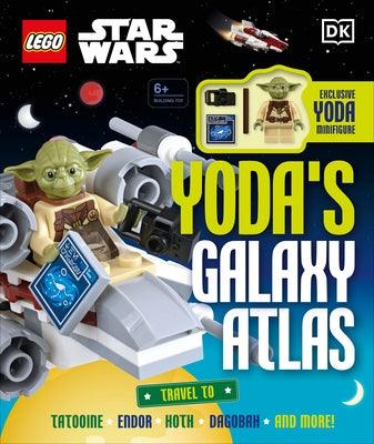 Lego Star Wars Yoda's Galaxy Atlas: With Exclusive Yoda Lego Minifigure - Hardcover | Diverse Reads