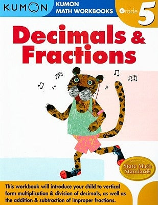 Kumon Grade 5 Decimals & Fractions - Paperback | Diverse Reads