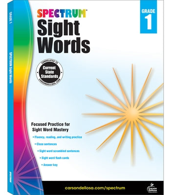 Spectrum Sight Words, Grade 1 - Paperback | Diverse Reads